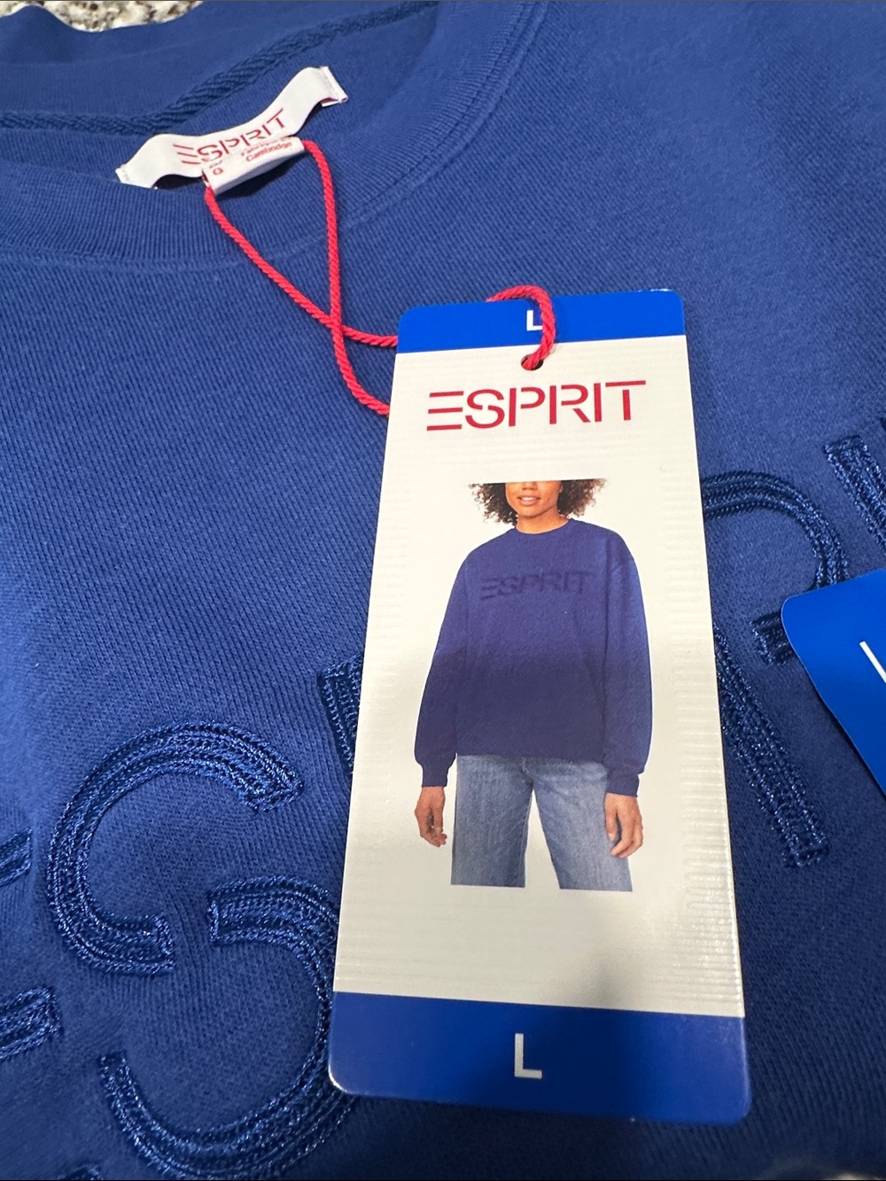 Espirit Costco Sweatshirt Blue Large L Costco - Picture 2 of 2